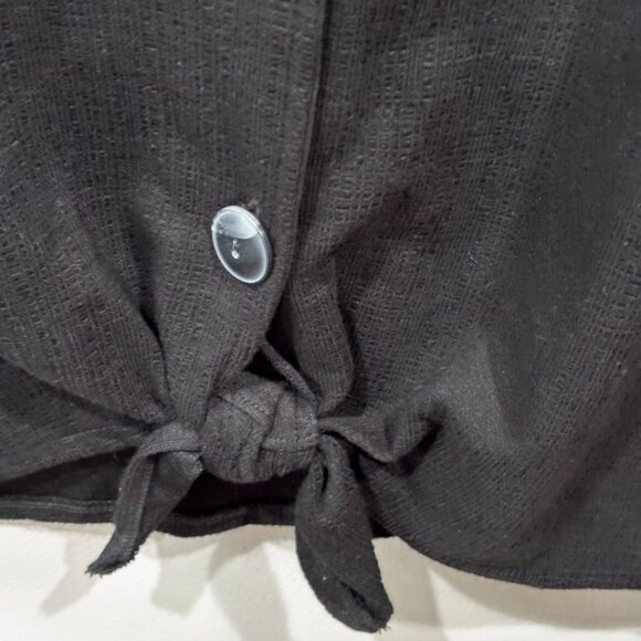 Old Navy Women's Cropped Tie-Hem Textured-Knit Sleeveless Top SZ: L - Picture 5 of 10